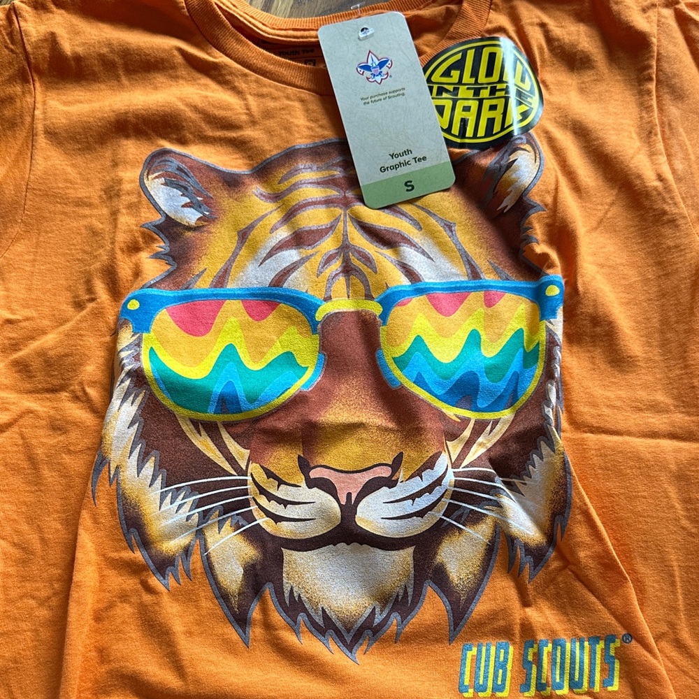 Orange Cub Scouts Tiger Graphic Tee scouting America